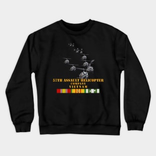 57th Assault Helicopter Co w VN SVC X 300 Crewneck Sweatshirt